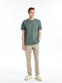 LC Waikiki Crew Neck Short Sleeve Combed Cotton Men's T-shirt